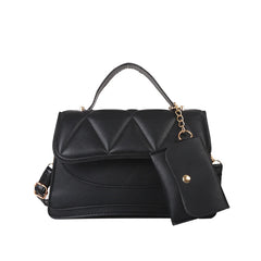Leather Tote Bag Chain Handle Shoulder Bag Small Square Bag