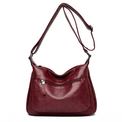 High Leather Tote Ladies Casual Shoulder Crossbody Sac Female