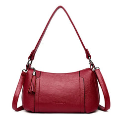 Leather Women Handbag Messenger Bag Shoulder Bags Clutch Purse 0547