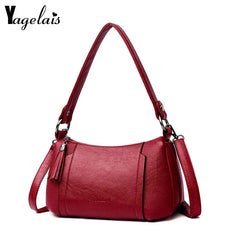 Leather Women Handbag Messenger Bag Shoulder Bags Clutch Purse 0547