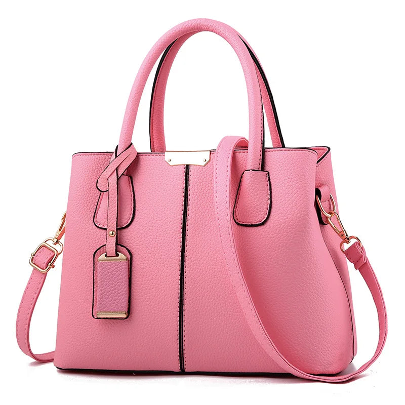 High Leather Women Handle Handbags Lady Shoulder Messenger Bag Ladies