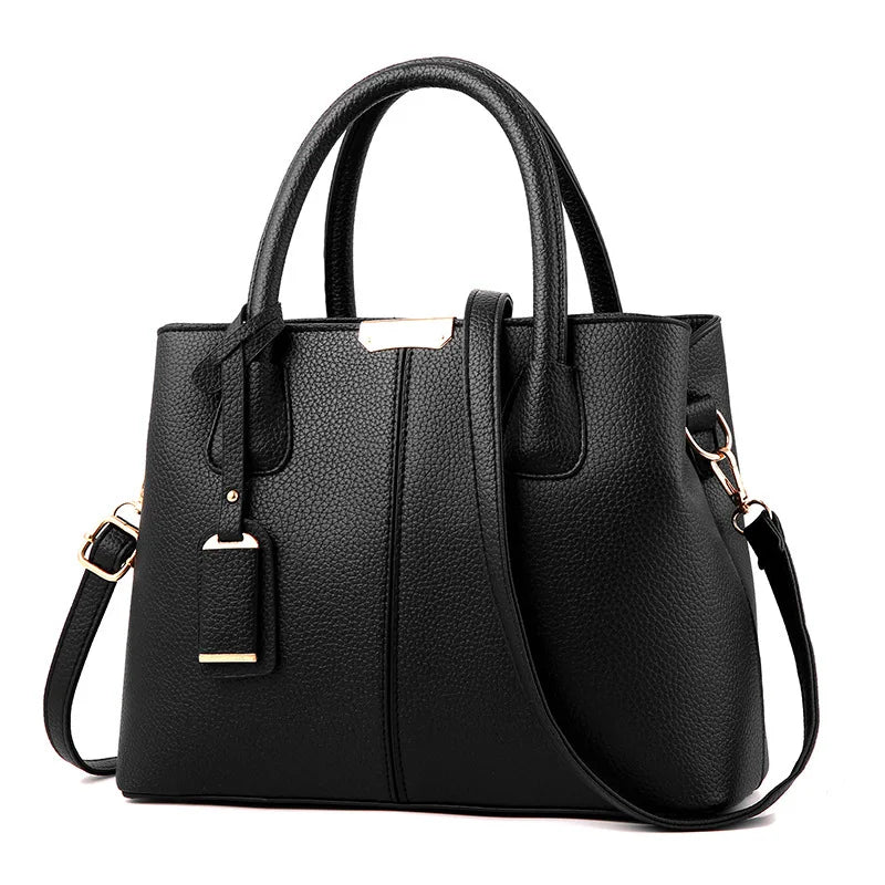 High Leather Women Handle Handbags Lady Shoulder Messenger Bag Ladies