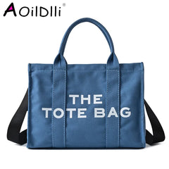 Large Capacity Canvas Handbags Female Hand Shoulder Messenger Bags Lady