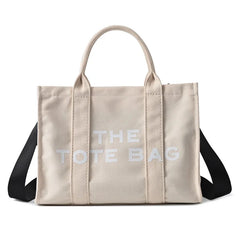 Large Capacity Canvas Handbags Female Hand Shoulder Messenger Bags Lady