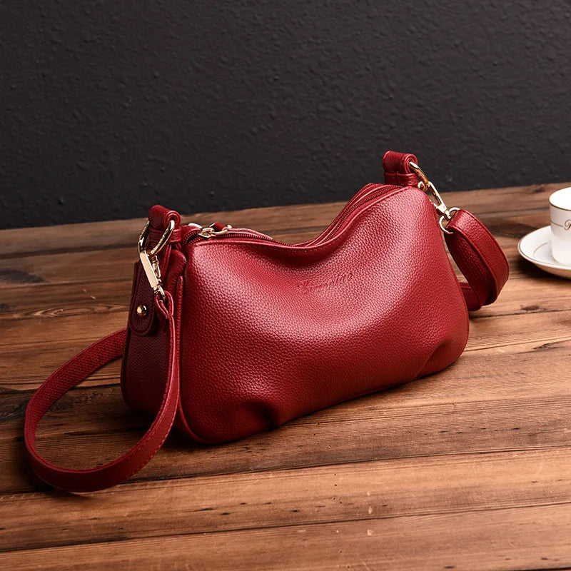 Leather Shoulder Bags for Women Female Tote Bags Ladies Daily Handbag