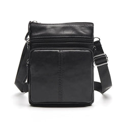 Leather Messenger Bag Men Shoulder Crossbody Handbag Small Male