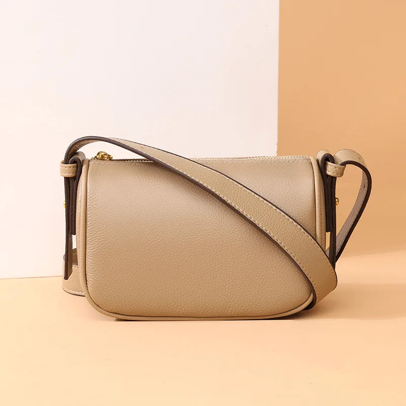 Natural Cowskin Female Shoulder Crossbody Tote Leather Bags for Women