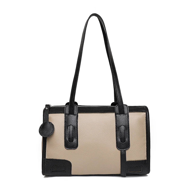 High Natural Cowskin Women's Shoulder Bag Handbags Leather Crossbody Tote