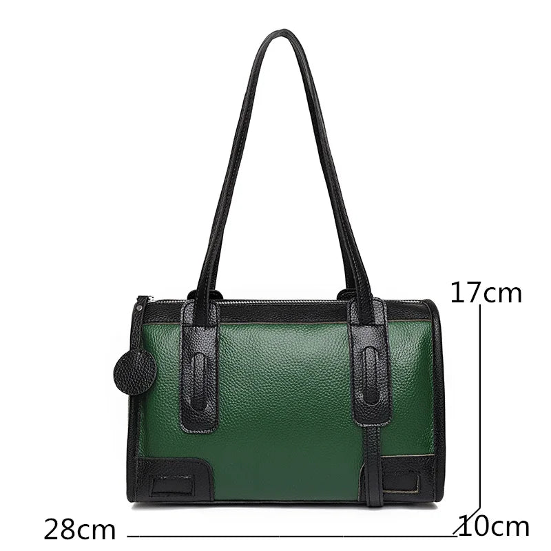 High Natural Cowskin Women's Shoulder Bag Handbags Leather Crossbody Tote