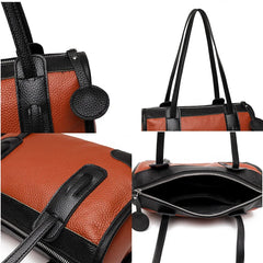 High Natural Cowskin Women's Shoulder Bag Handbags Leather Crossbody Tote