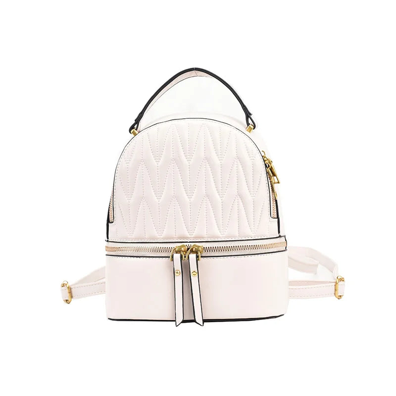 Teenager Girls Shoulder Bag Pu Leather Small Packpacks Ladies Travel Bag