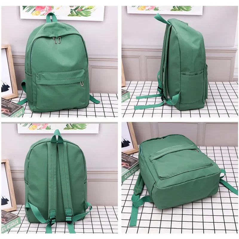 Waterproof Nylon Women Backpack Travel Bag for Teenage Girls