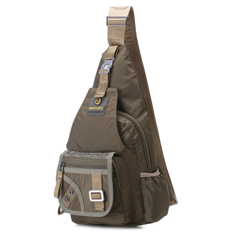 Nylon Men Chest Shoulder Cross Body Bag Casual Rucksack Knapsack Travel