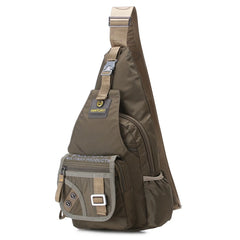 Nylon Men Chest Shoulder Cross Body Bag Casual Rucksack Knapsack Travel