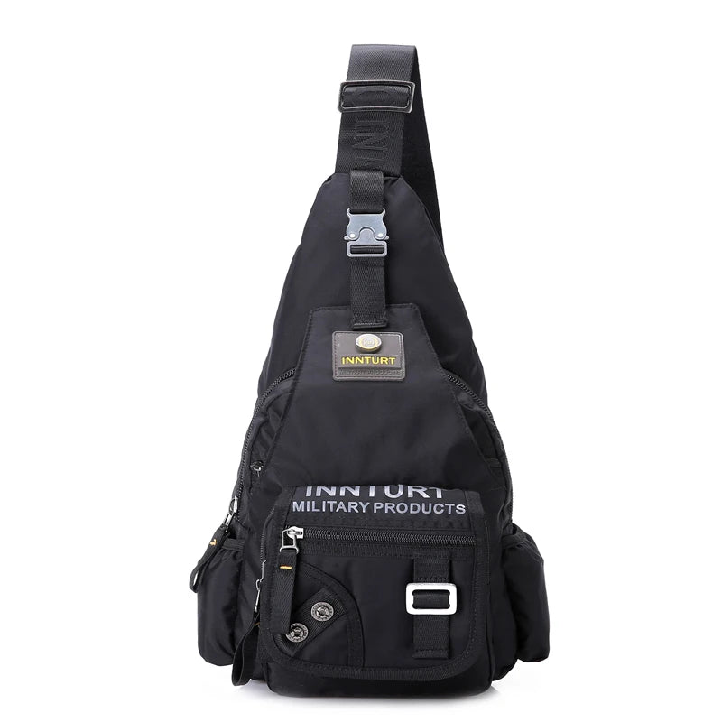 Nylon Men Chest Shoulder Cross Body Bag Casual Rucksack Knapsack Travel