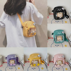 Nylon Shoulder Bag Cartoon Tote Cross Body Handbag for Women