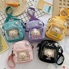 Nylon Shoulder Bag Cartoon Tote Cross Body Handbag for Women