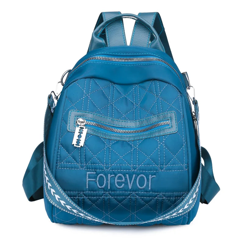 High Capacity Oxford Backpack for Women Zipper Daypack Multi-use Bags