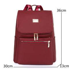 Waterproof Multi-pocket Oxford Backpack for Women Girls School Bag