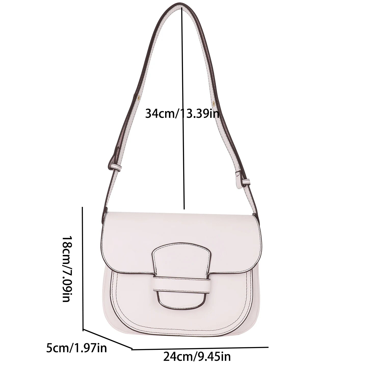 Women's Half Moon Shoulder Bag Saddle Bag