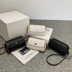 PU Leather Flap Shoulder Bags For Women Handbags Small Round Crossbody
