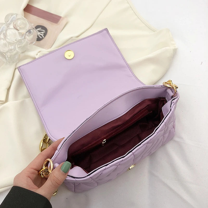 PU Leather Chain Shoulder Bag Ladies Handbag Wallet Women Small Clutch Tote Bag