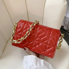 PU Leather Chain Shoulder Bag Ladies Handbag Wallet Women Small Clutch Tote Bag