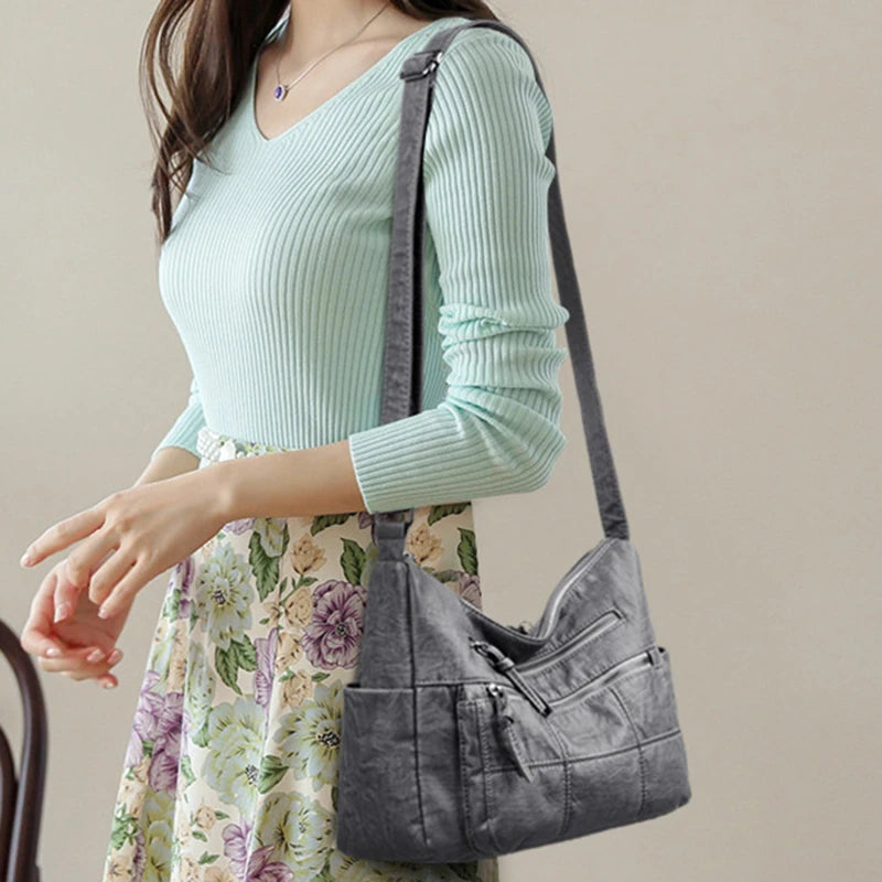 PU Leather Handbags Women Shoulder Crossbody Bags