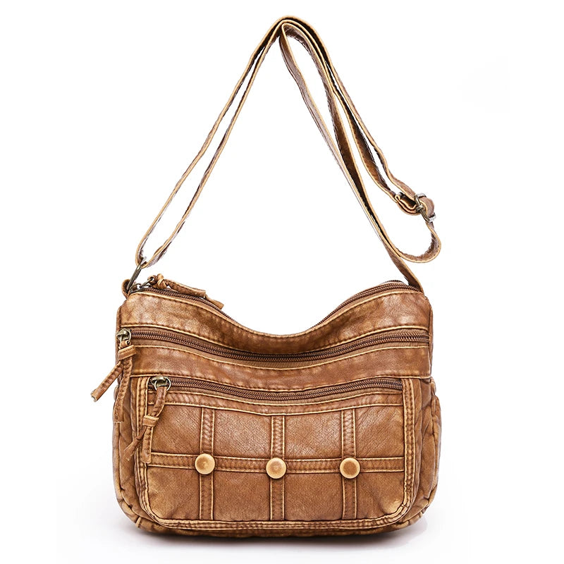 PU Leather Women Handbags Retro Shoulder Crossbody Bags Female Messenger Sac