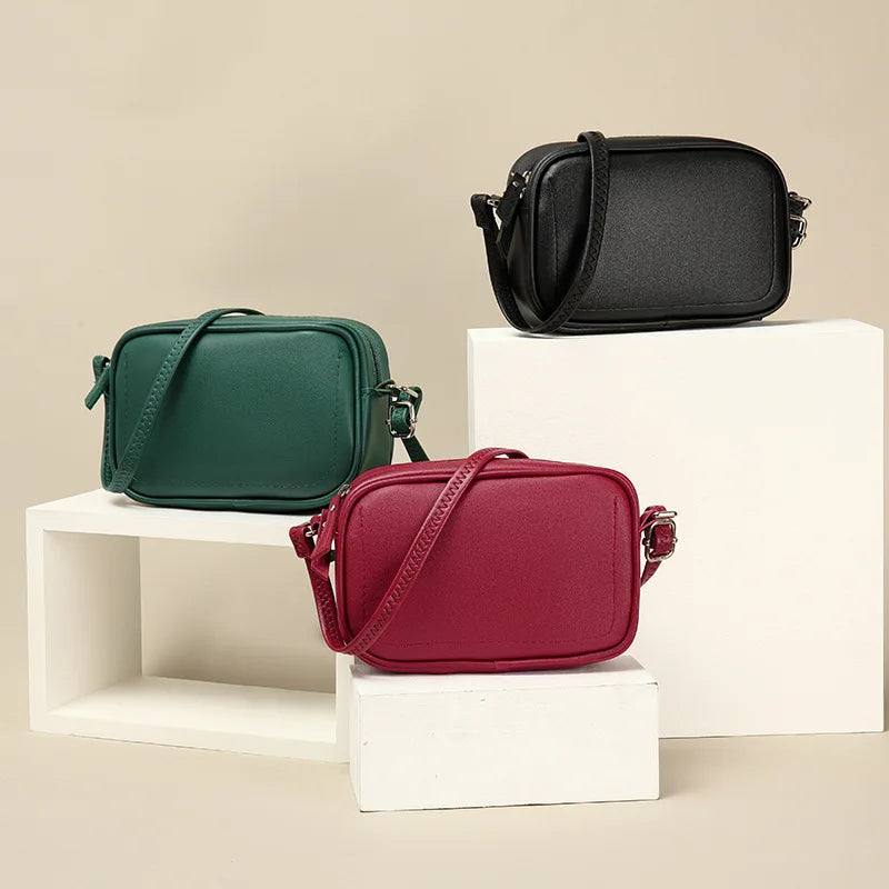 Small PU Leather Shoulder Bag for Women Clutches Crossbody Bag