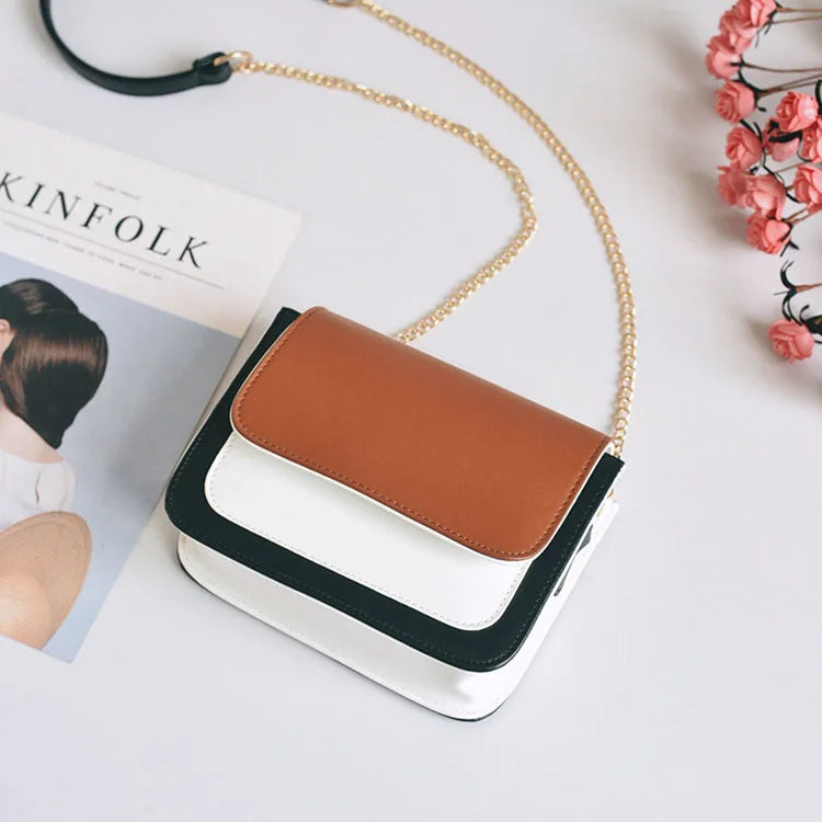High PU Leather Solid chain Women Crossbody Bags Women Shoulder Bags