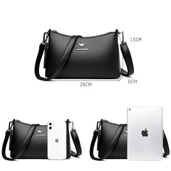 Women's PU Leather Shoulder Bag Casual Messenger Bag Wallet
