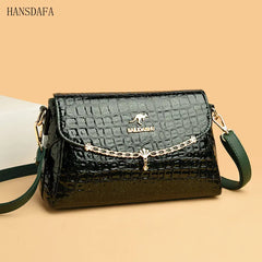 Patent Leather Shoulder Crossbody Bag for Women