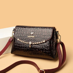 Patent Leather Shoulder Crossbody Bag for Women