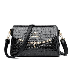 Patent Leather Shoulder Crossbody Bag for Women