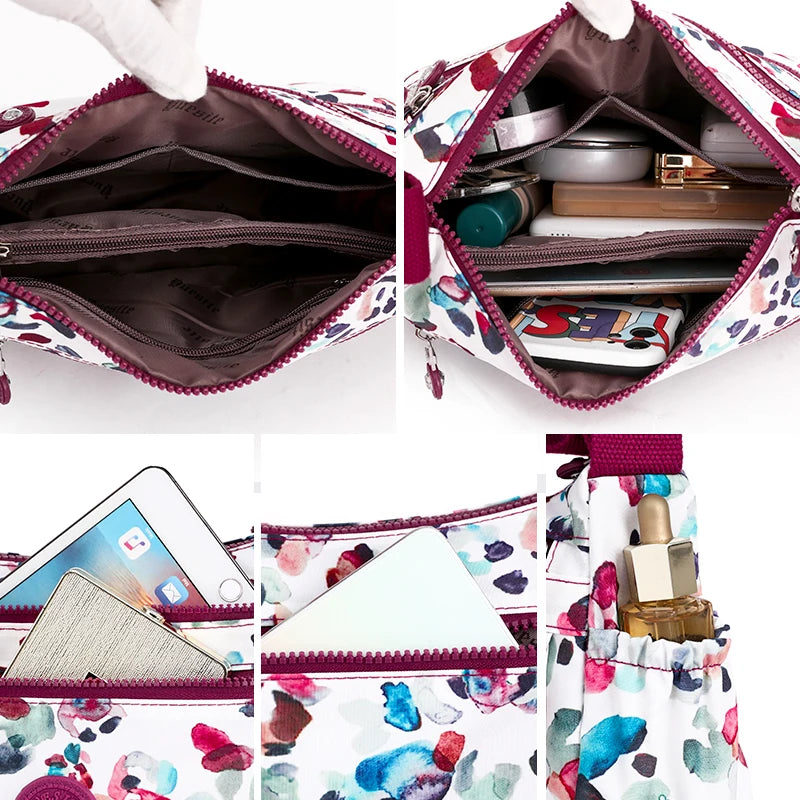 High Printing Women Shoulder bag Multi-layer Female Messenger Bag