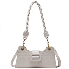 Crocodile Pattern Crossbody Bag Women Leather Shoulder Travel Handbag
