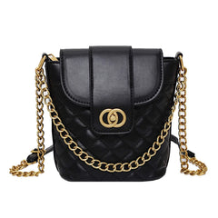 Fashion Bucket Bag Women Crossbody Pack Chain Shoulder Bag Totes