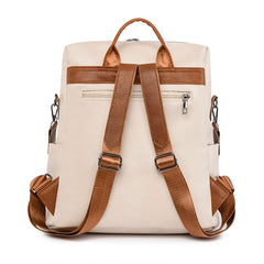 Vintage Woman Backpack Soft Leather Bag Ladies Rucksack