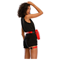 High Pu Women Drop Leg Bag Fanny Pack Motorcycle