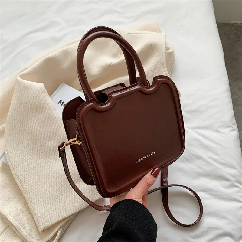 Retro Small Handbags Crossbody Sling Bags PU Leather Purses Shoulder Bag