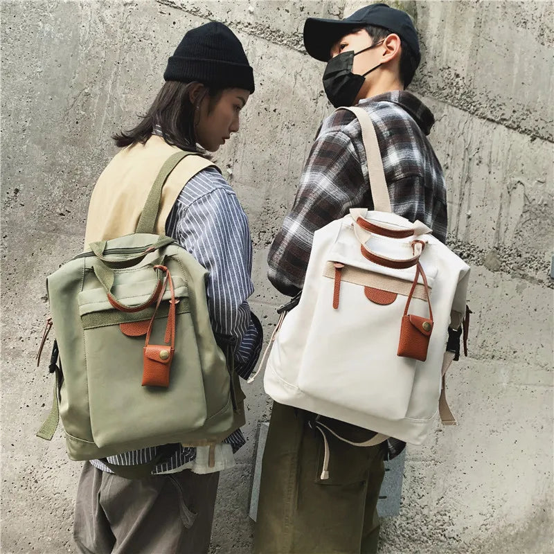 Canvas Women Backpack Schoolbag Teenager Girl Bag Mochilas