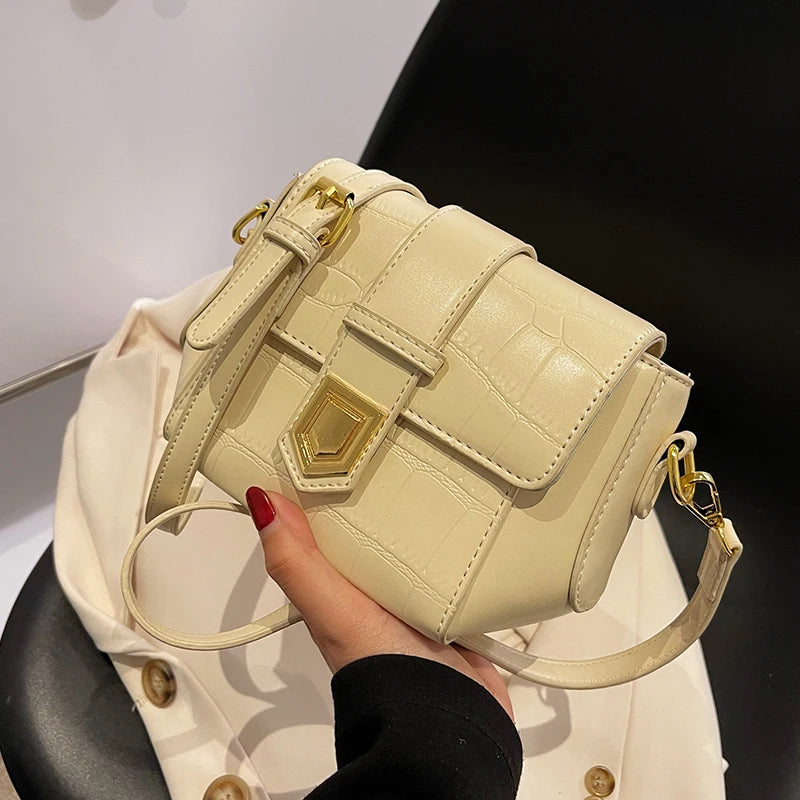 Stone Pattern Texture Mini Crossbody Bag for Women