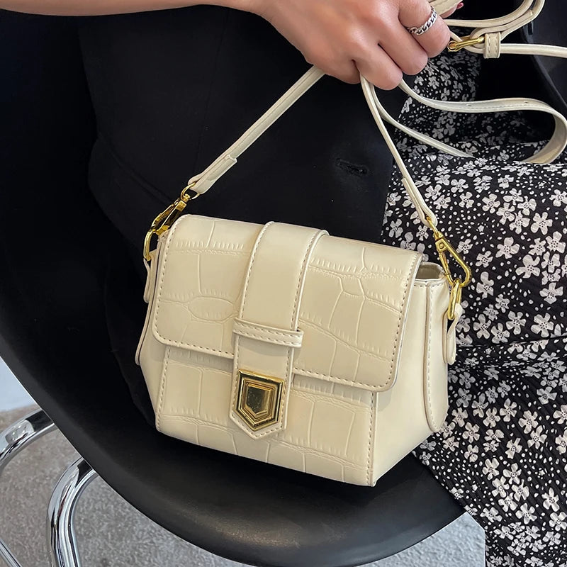 Stone Pattern Texture Mini Crossbody Bag for Women