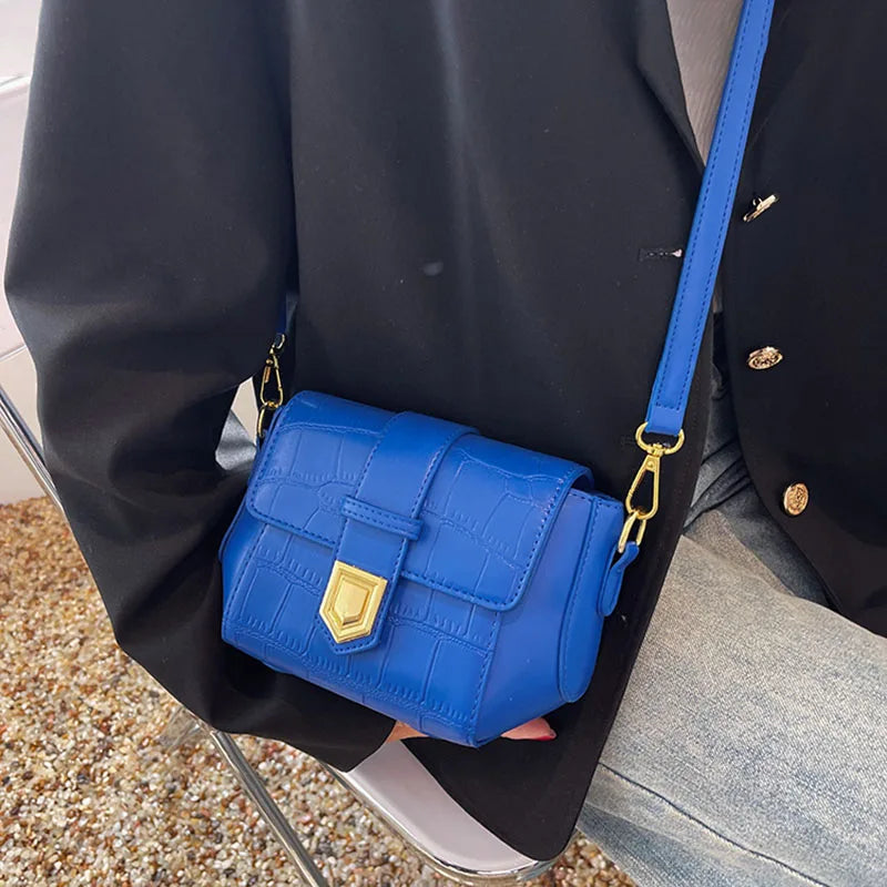 Stone Pattern Texture Mini Crossbody Bag for Women