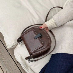 Shoulder Bag Women PU Leather Hasp Patchwork Street All-match