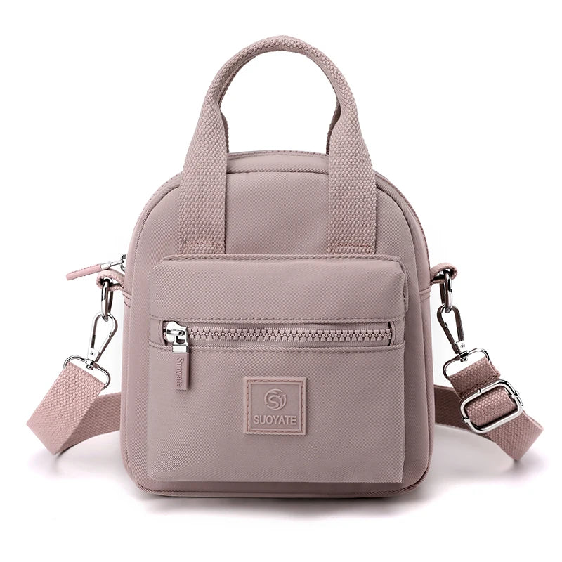 Women's Nylon Shoulder Bag Mini Purse Mommy Travel Tote Shopping Handbags