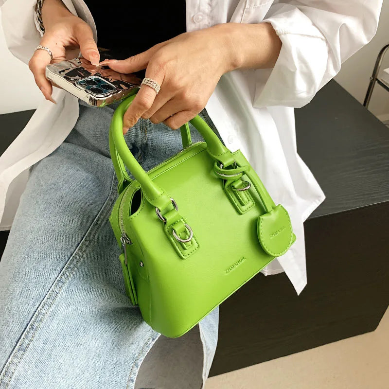 Small PU Leather Shoulder Bag for Women Totes Crossbody Bag