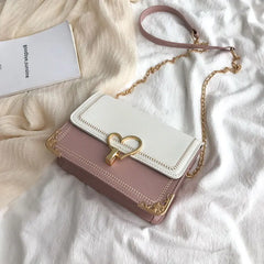 Small Square Handbag Women PU Leather Shoulder Bag Crossbody Female Purse