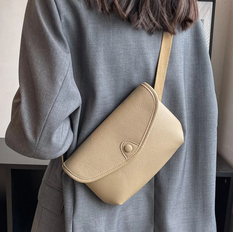 Soft Leather Anti Theft Chest Bag Crossbody Bag